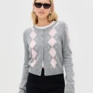 NWOT Reformation Clara Cashmere Crew Cardigan Sz XS